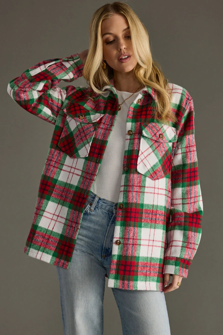 Anika Plaid Jacket