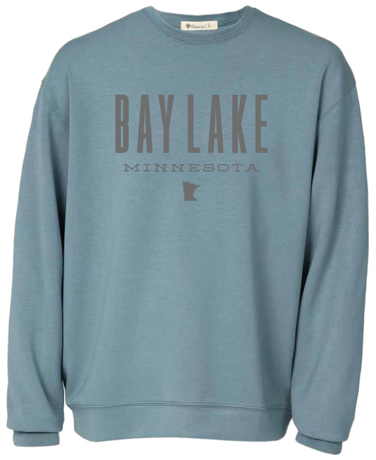 Bay Lake Cloudluxe Crew - Slate Blue