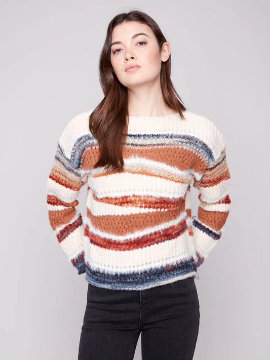 Patchwork Knit Sweater