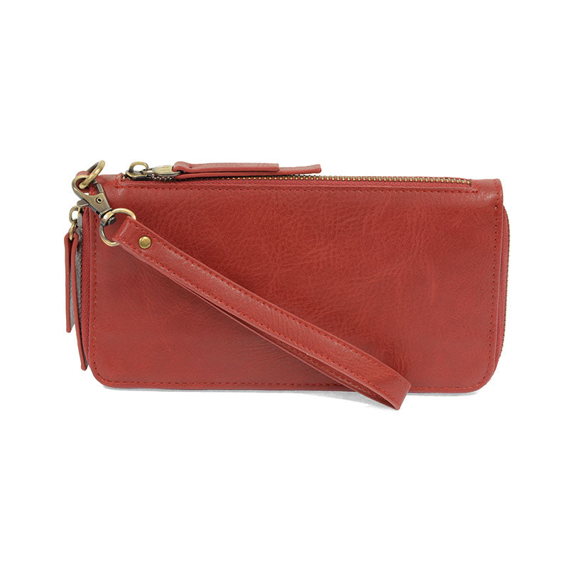 Chloe Zip Around Wallet Wristlet - Scarlet