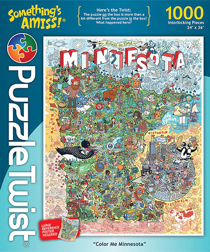 Color Me Minnesota 1000 Piece Puzzle