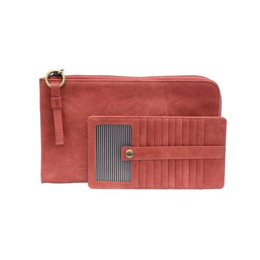Desert Coral: Karina Convertible Wristlet & Wallet