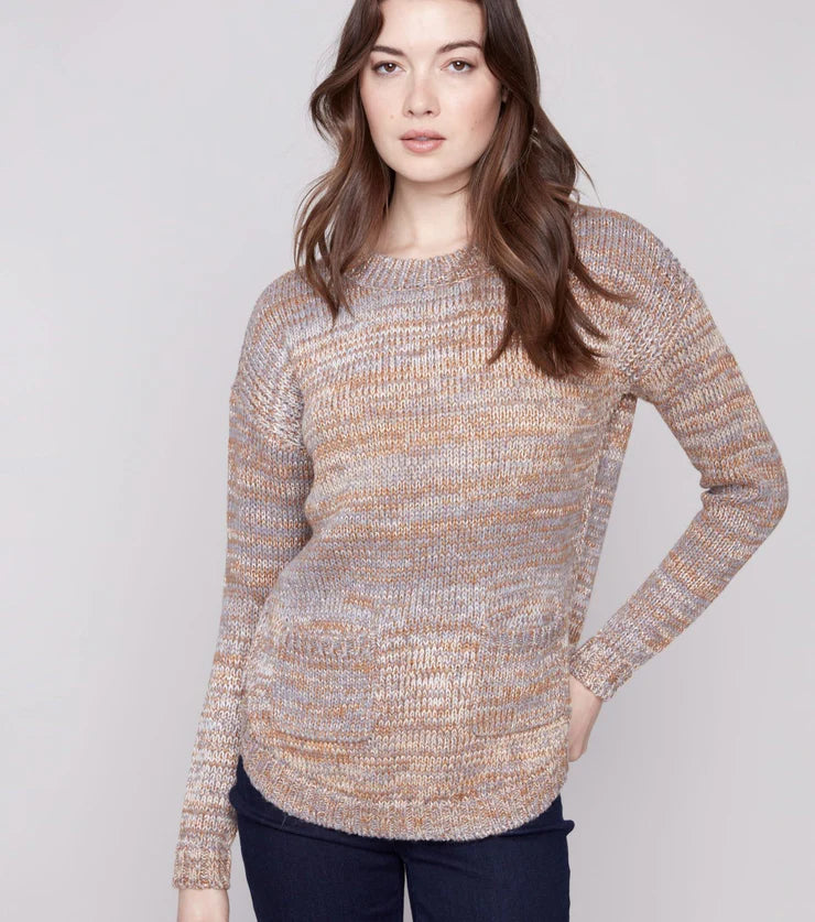 Sweater with Removable Scarf