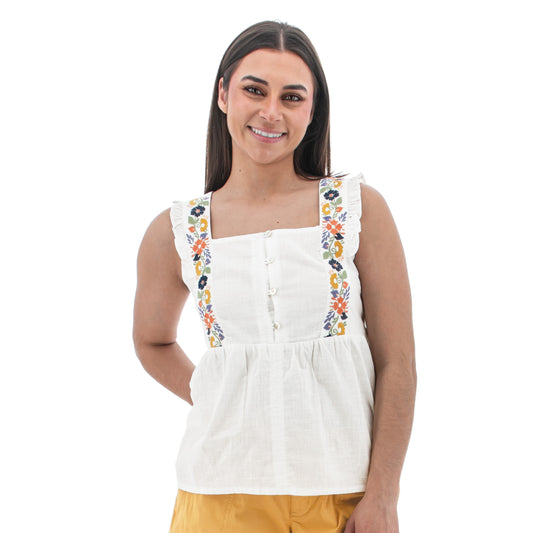 White Lindale Tank Top