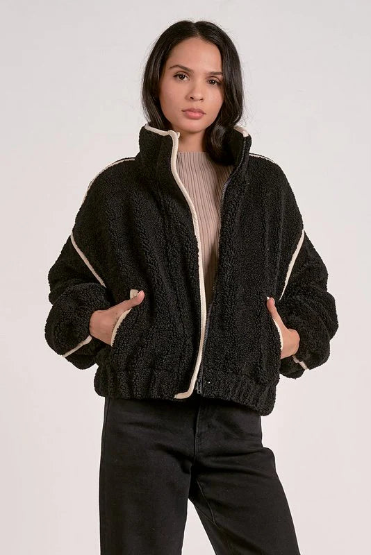 Slate Sherpa Bomber Jacket