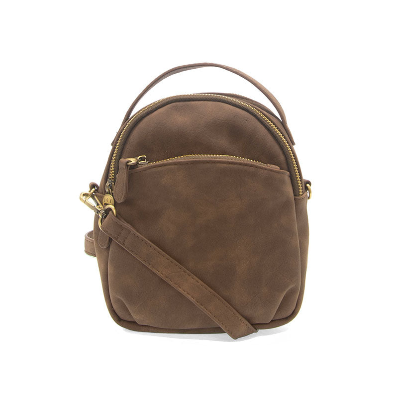 Brushed Kinsely Convertible Crossbody Backpack - Pecan