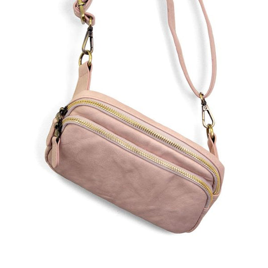 Kylie Double Zip Sling Belt Bag