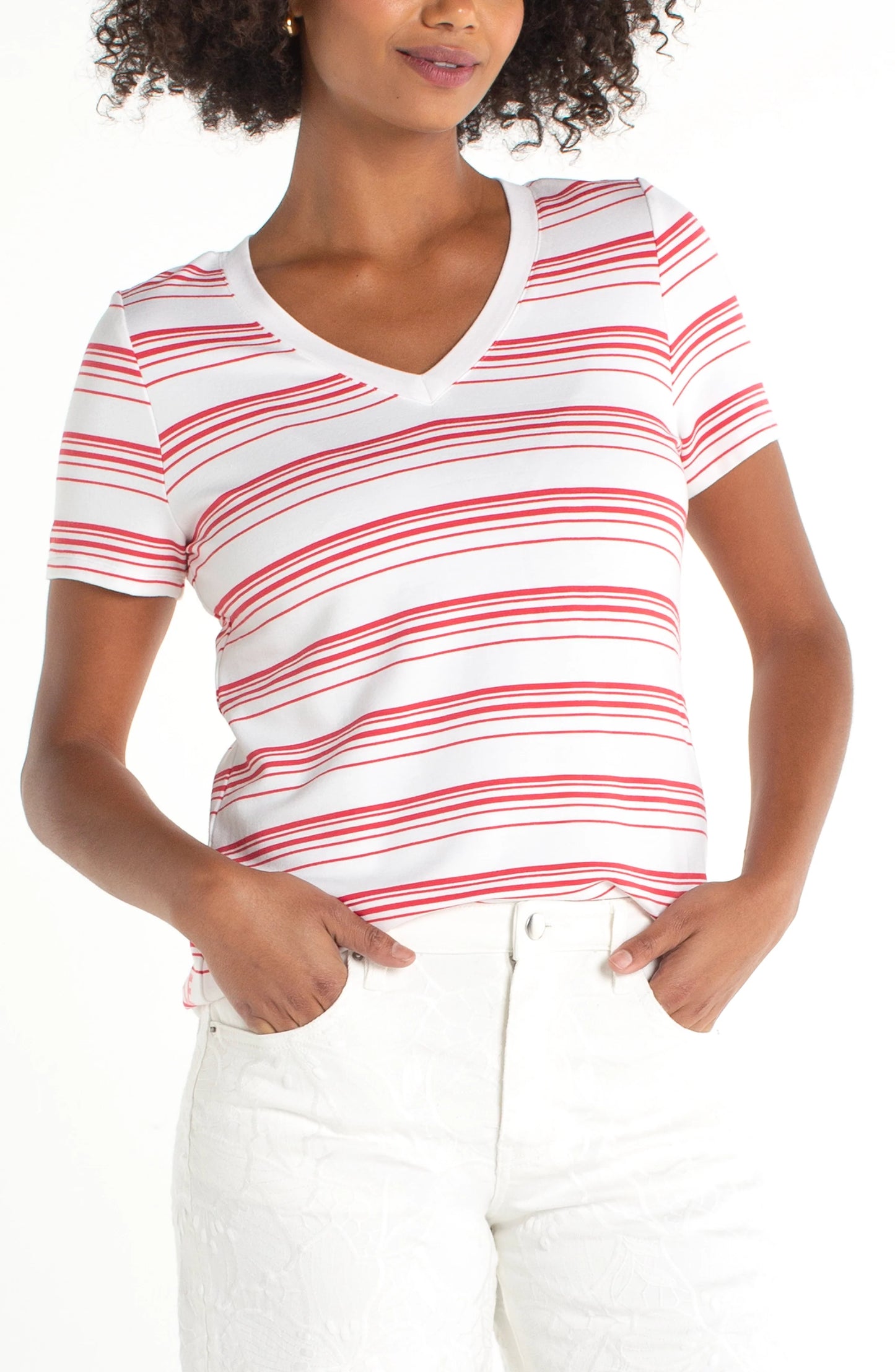 Short Sleeve V-Neck Tee