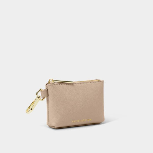 Light Taupe: Evie Clip-On Coin Purse