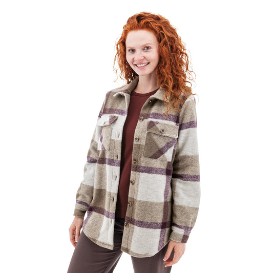 Stevi Plaid Shirt Jacket