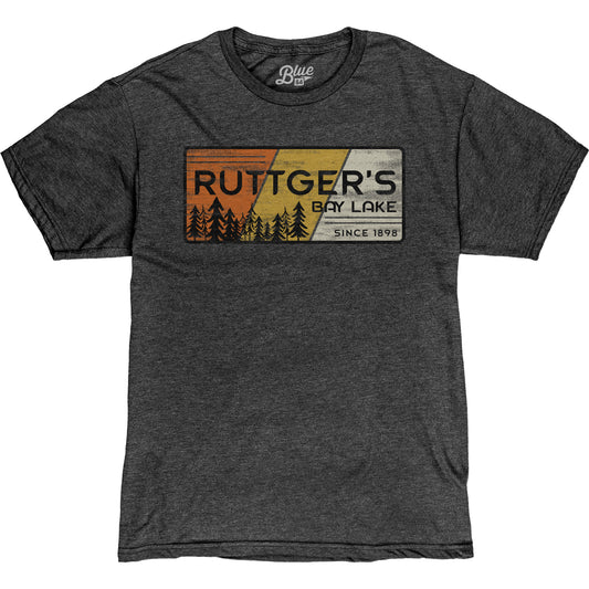 Ruttger's Hyperbole Pines Soft Malibu Tee - Heather Black