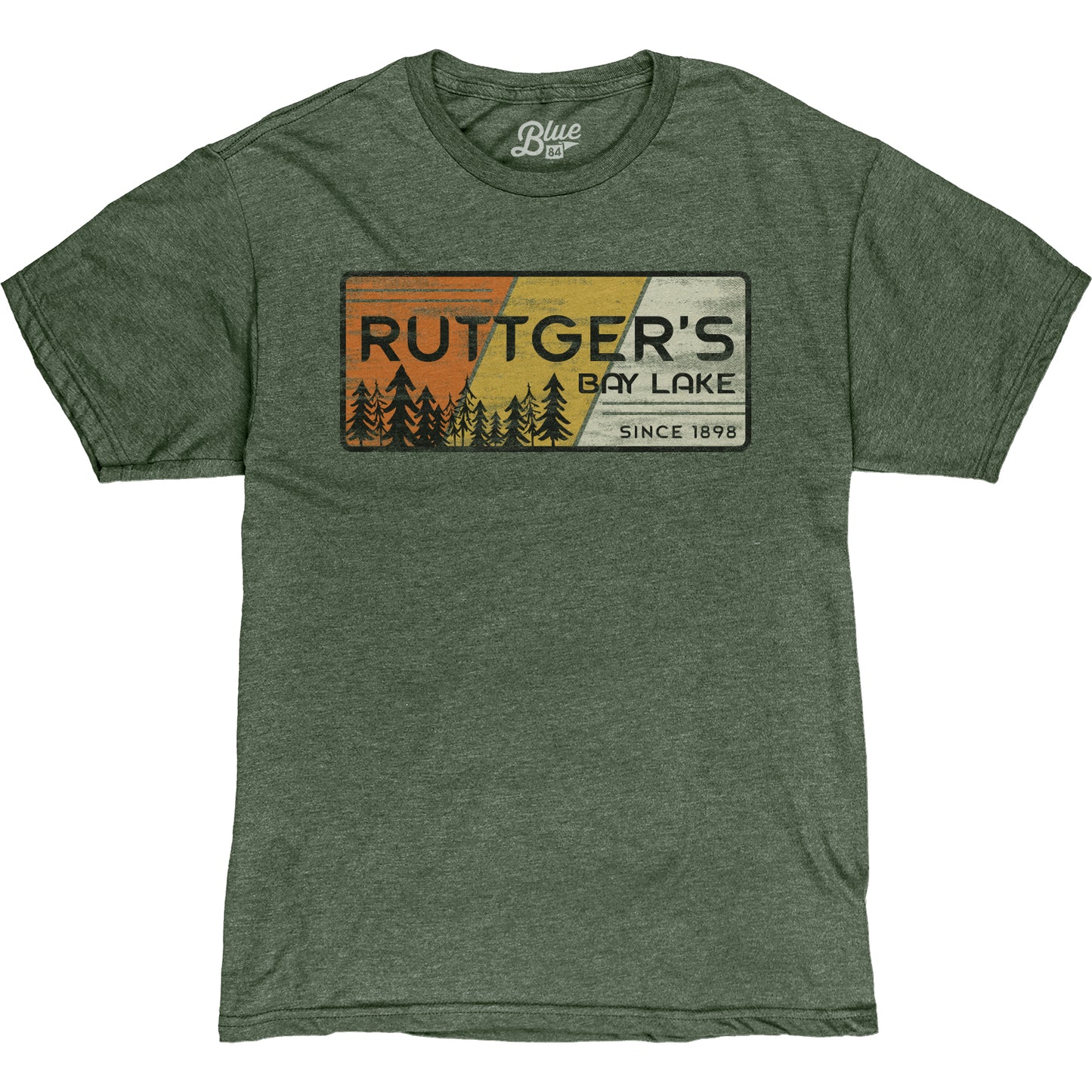 Ruttger's Hyperbole Pines Soft Malibu Tee - Heather Forest