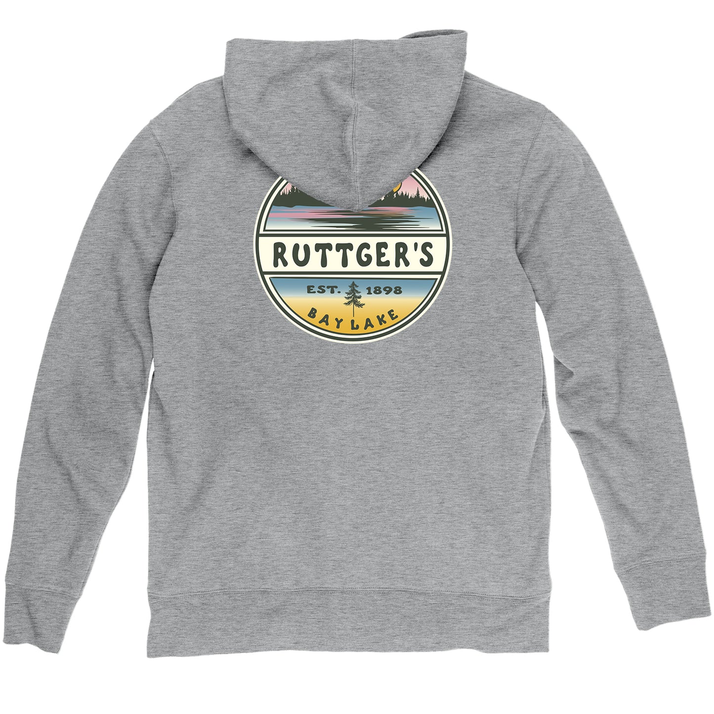 Ruttger's Liven Up Lake and Pines Full Zip - Heather Grey
