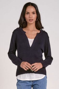 V-Neck Layered Sweater