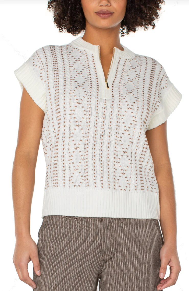 Cap Sleeve Sweater Top