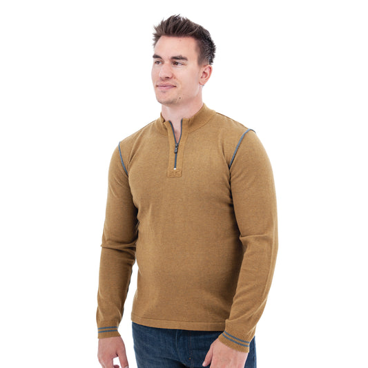 Silas Lightweight 1/4 Zip Sweater Bistre