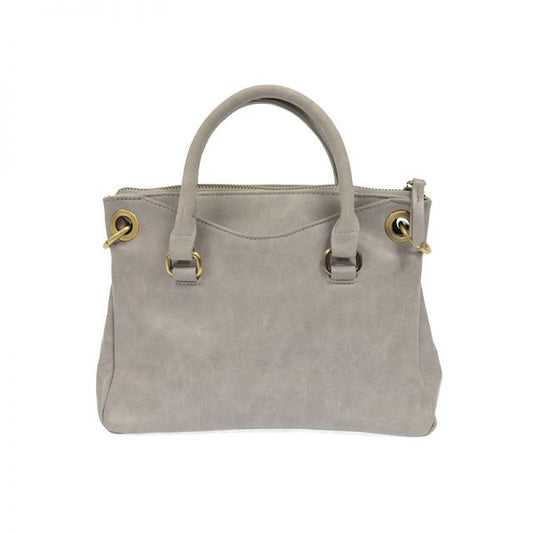 Stella Mini Convertible Satchel Bag - Grey