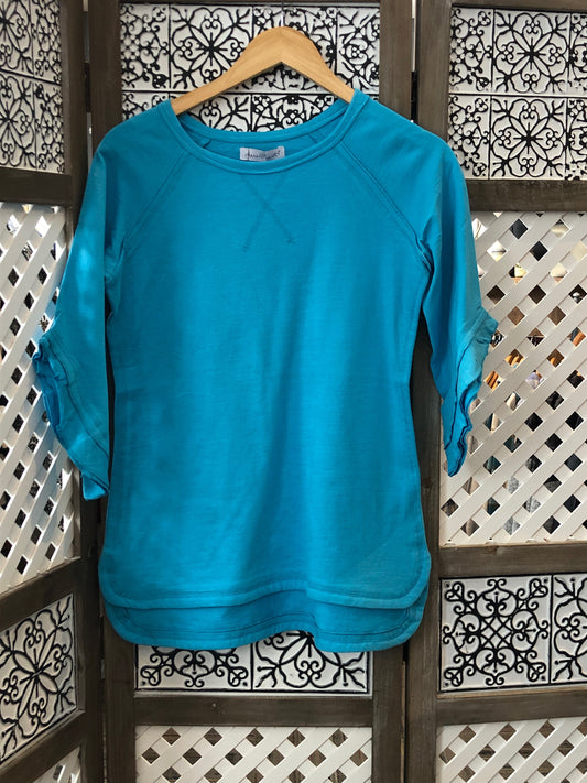 Turquoise Knit Top