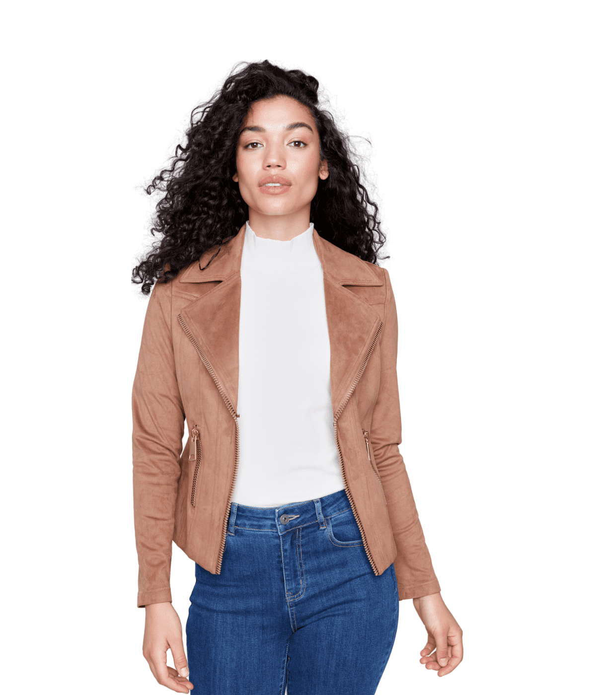 Faux Suede Jacket