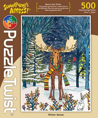 Winter Moose Puzzle 500 Piece
