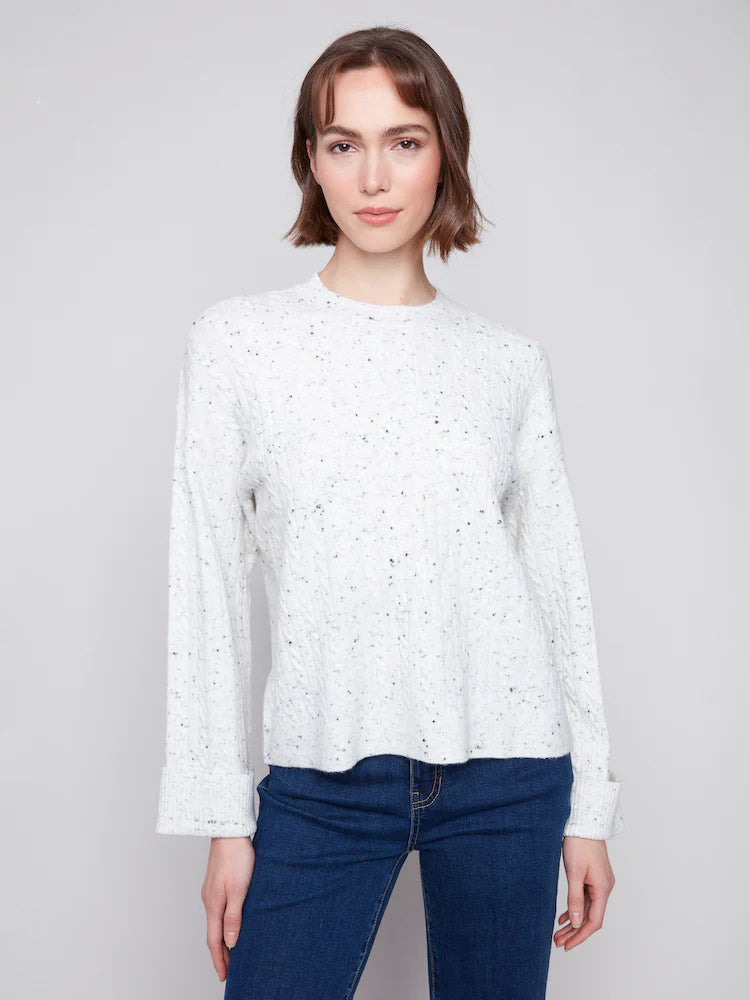 Speckled Crew Neck Sweater