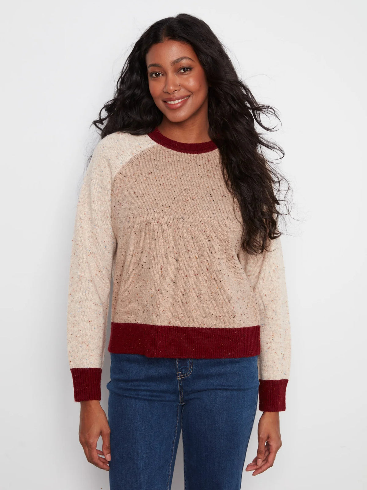 Color Block Knit Sweater