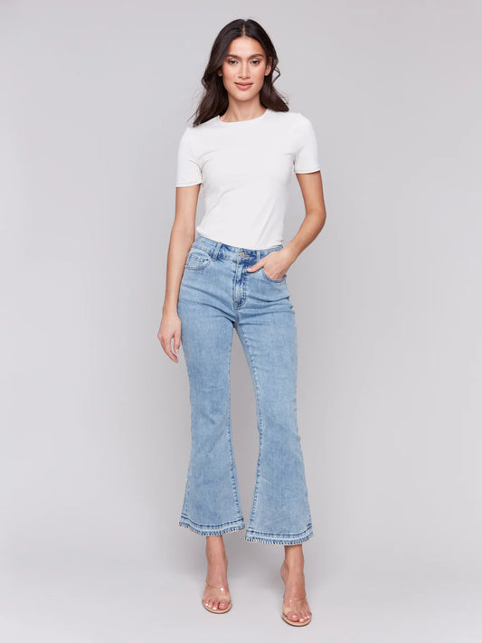 Blanket Stitch Hem Jeans