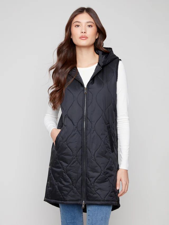 Long Hooded Vest