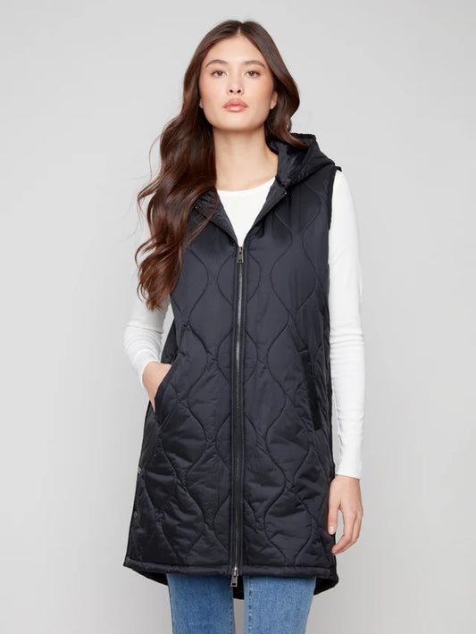 Long Hooded Vest