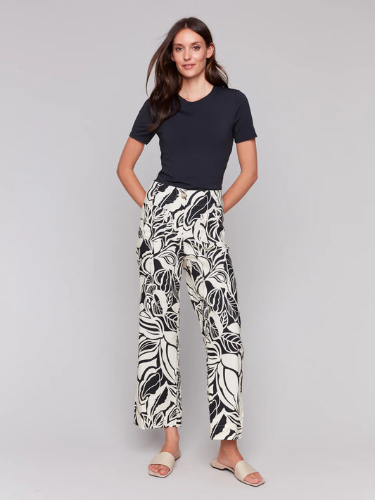 Cropped Pants - Botanical