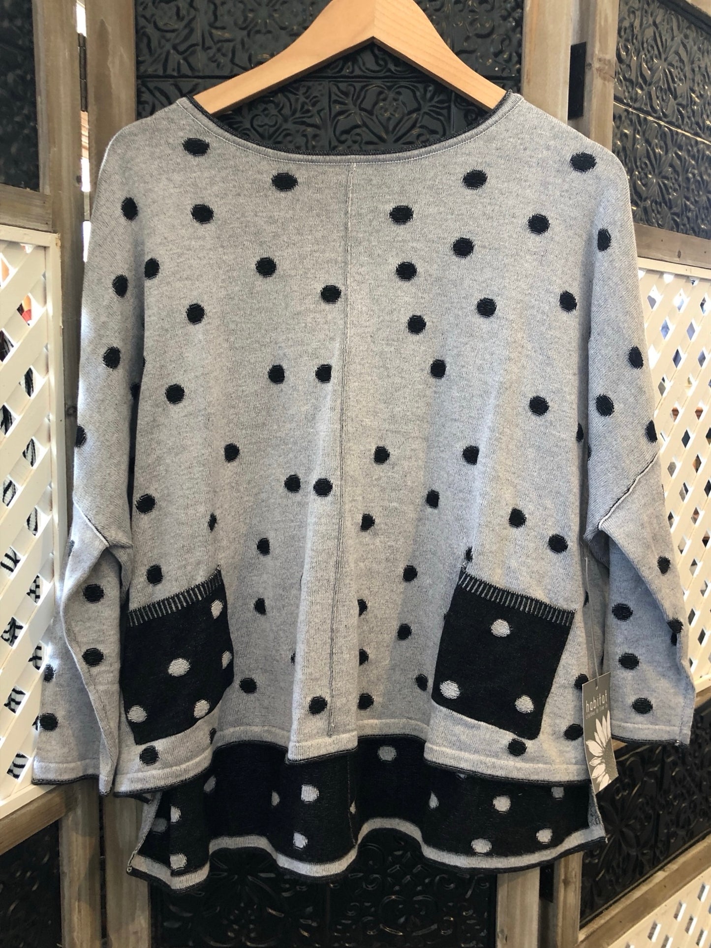 Double Face Dot Pullover