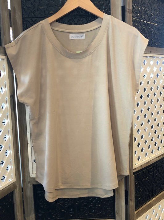 Deep Hem Tee - Gull