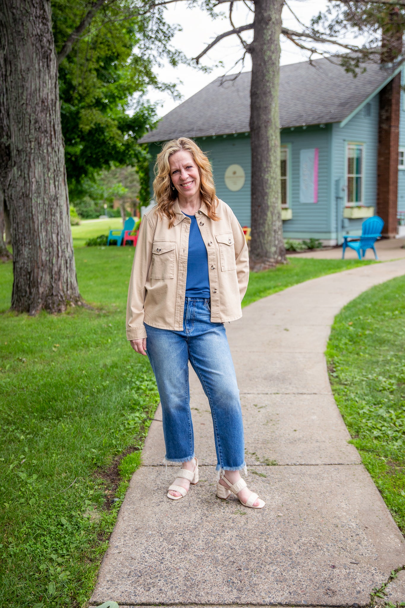 Biscuit Tan Cropped Shirt Jacket