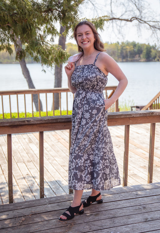 Black Floral Dress