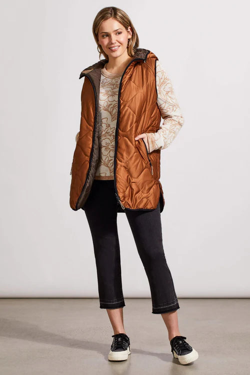 Reversible Hooded Puffer Vest