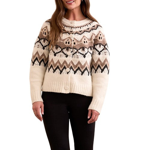 Button Front Sweater - Moonstone