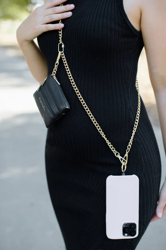 Gold Clip & Go Chain with Pouch